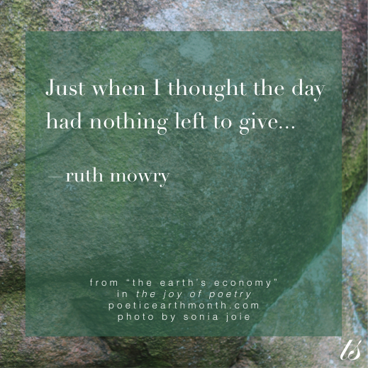 Just when I thought the day - Ruth Mowry in The Joy of Poetry